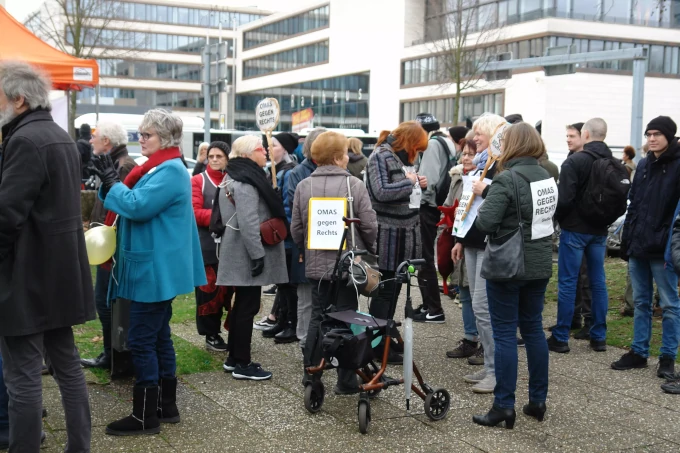 Aktion gegen Gießener Gelbwesten