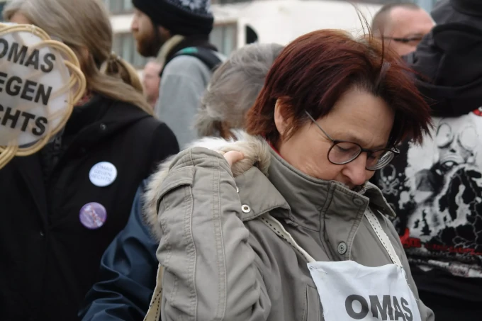 Aktion gegen Gießener Gelbwesten