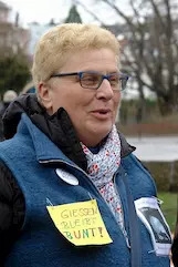 Aktion gegen Gießener Gelbwesten