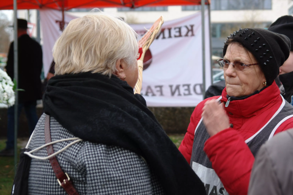 Aktion gegen Gießener Gelbwesten