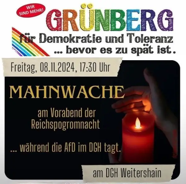 Mahnwache Grünberg