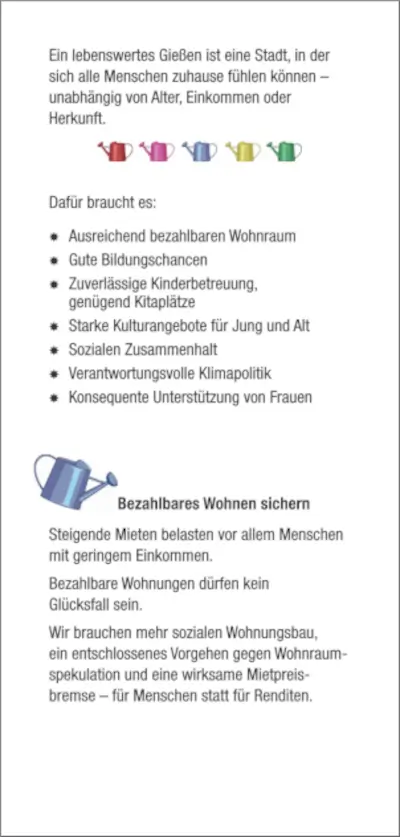 Flyer Wahlkampf 2