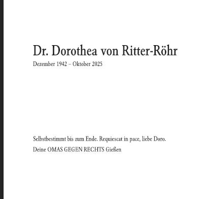 Todesanzeige Doro